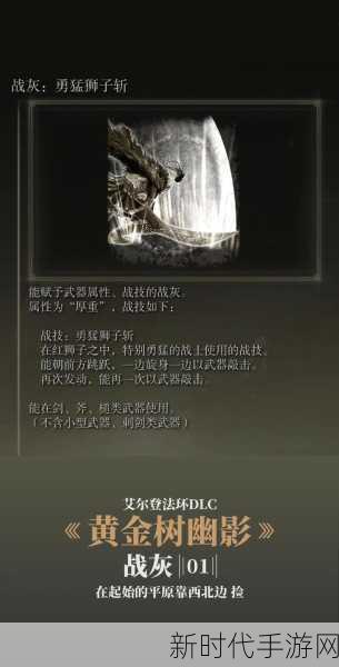 艾尔登法环黄金树之影 DLC 开荒必备神技大揭秘