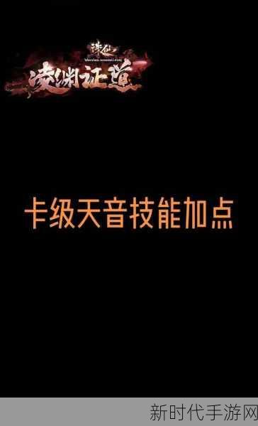 诛仙手游天音职业飞升技能加点秘籍，实战优化与高效攻略